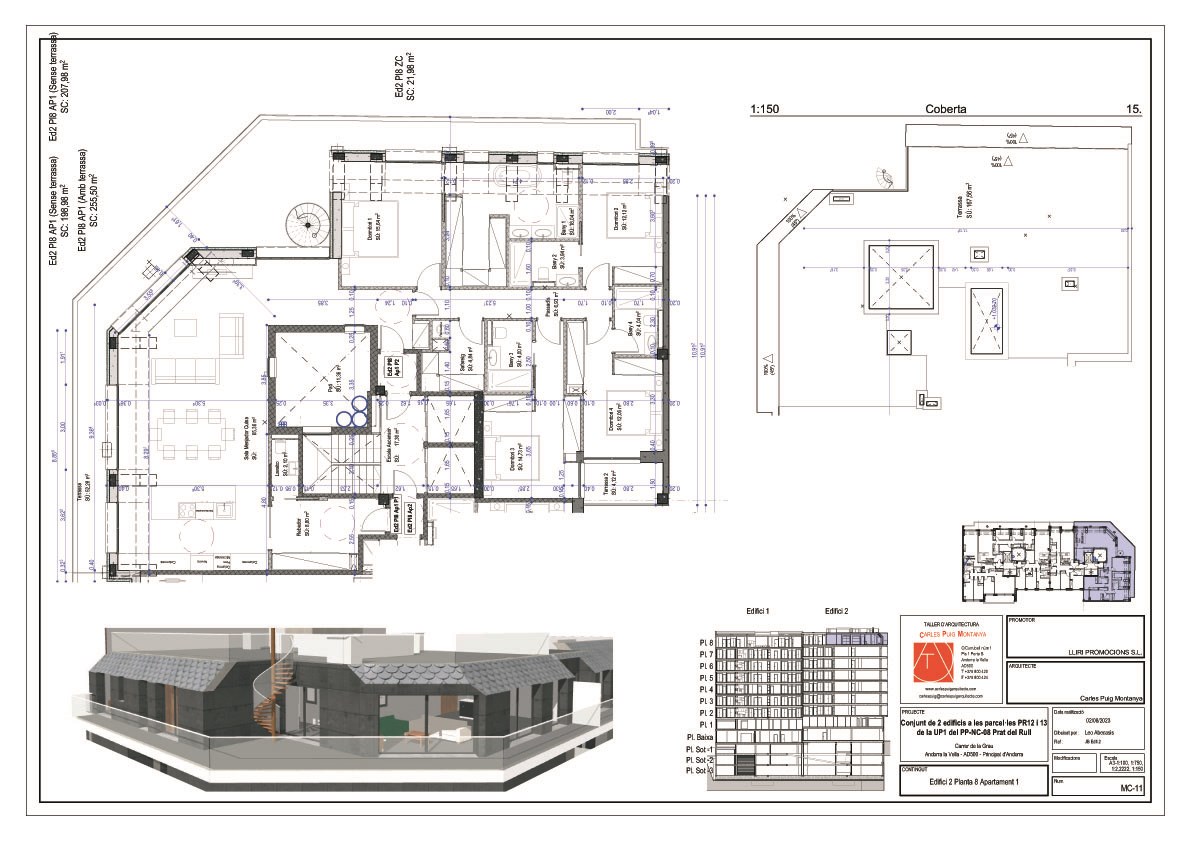 Ático en venta en Andorra la Vella, 4 habitaciones, 208 metros