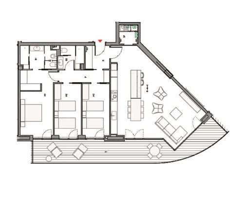 Piso de alquiler en Escaldes Engordany, 3 habitaciones, 162 metros